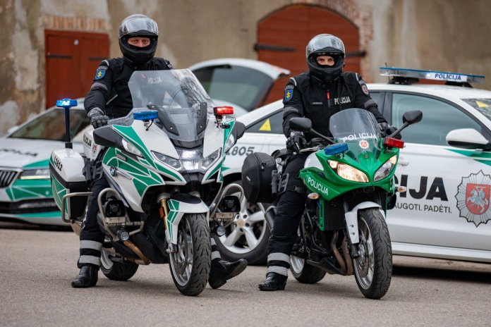 Klaipėdos apskrities keliuose patruliuoti pradeda kelių policijos motociklai