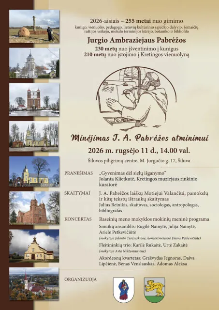 Minėjimas J. A. Pabrėžos atminimui Šiluvos piligrimų centre